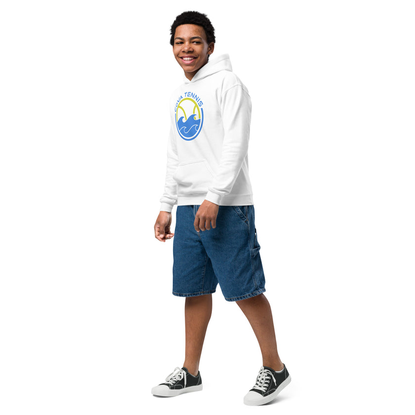 CoVA Tennis Ball & Waves Logo Youth heavy blend hoodie