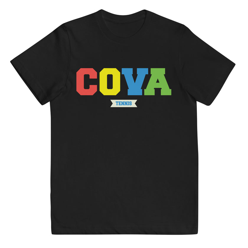 COVA Tennis Rainbow Youth jersey t-shirt