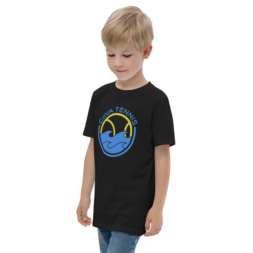 CoVA Tennis Ball & Waves Logo Youth jersey t-shirt