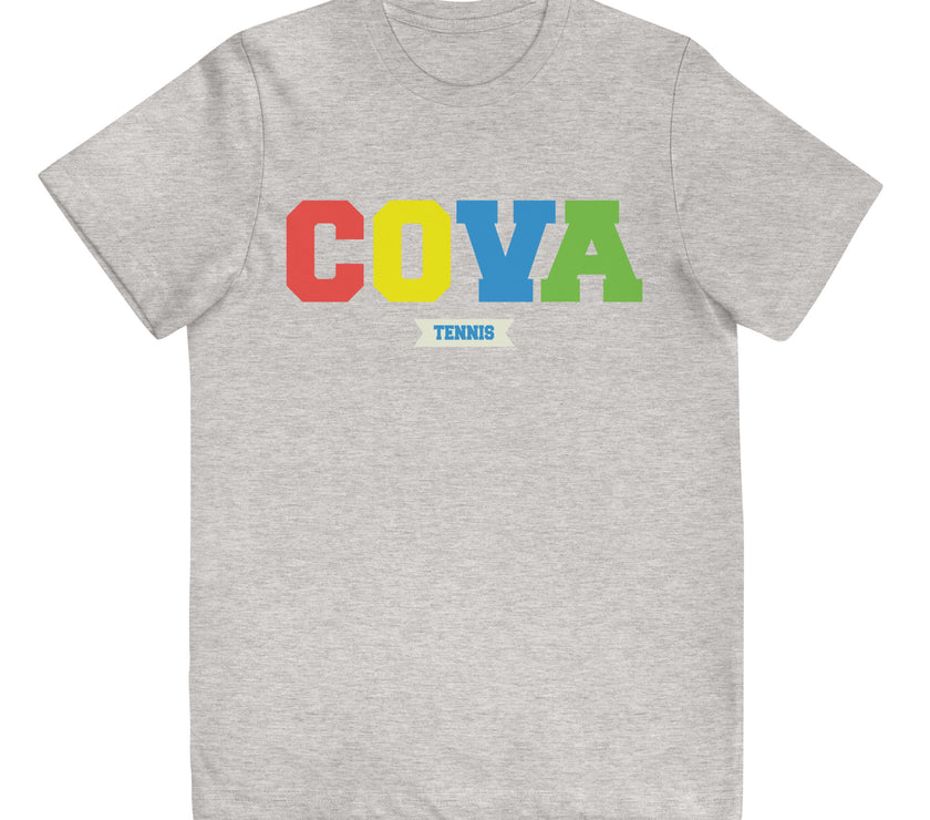 COVA Tennis Rainbow Youth jersey t-shirt