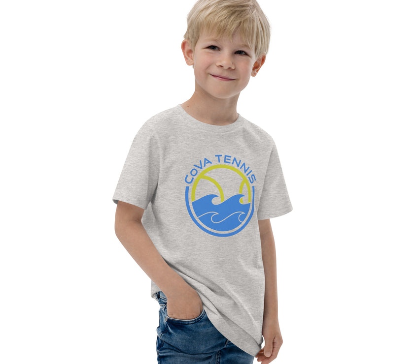 CoVA Tennis Ball & Waves Logo Youth jersey t-shirt