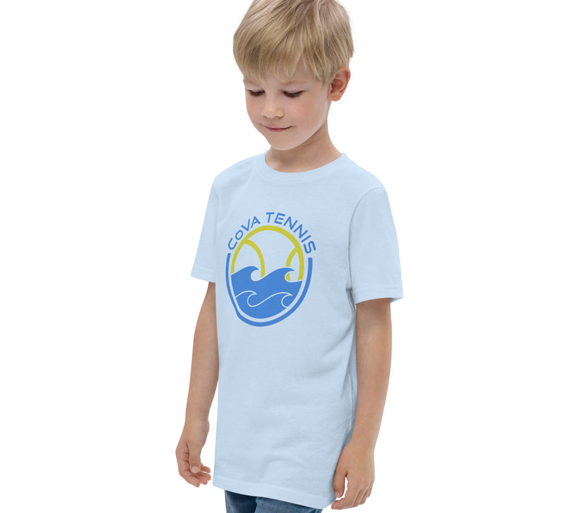 CoVA Tennis Ball & Waves Logo Youth jersey t-shirt