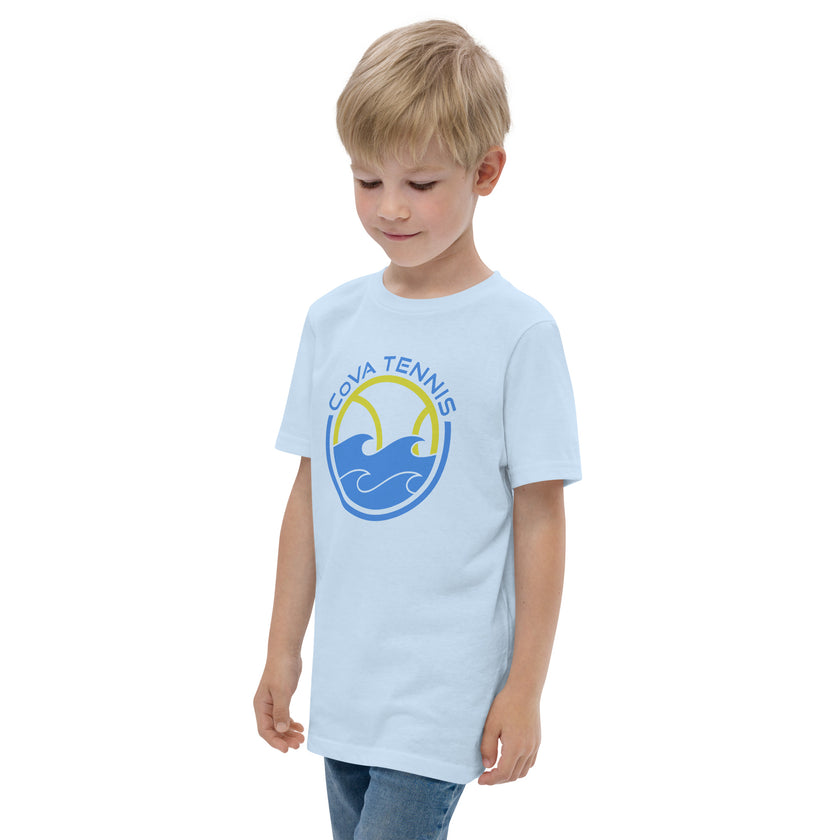 CoVA Tennis Ball & Waves Logo Youth jersey t-shirt