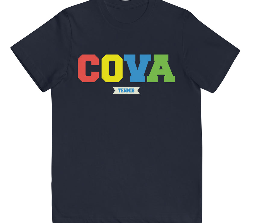 COVA Tennis Rainbow Youth jersey t-shirt