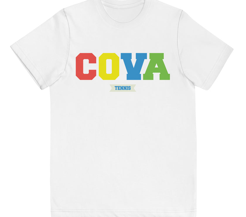 COVA Tennis Rainbow Youth jersey t-shirt