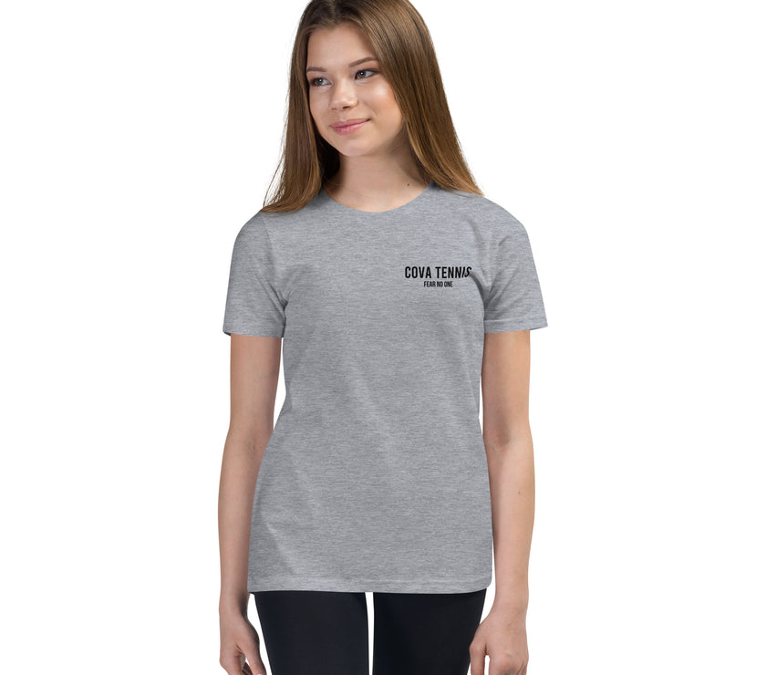 Fear No One CoVA Tennis Youth Short Sleeve T-Shirt