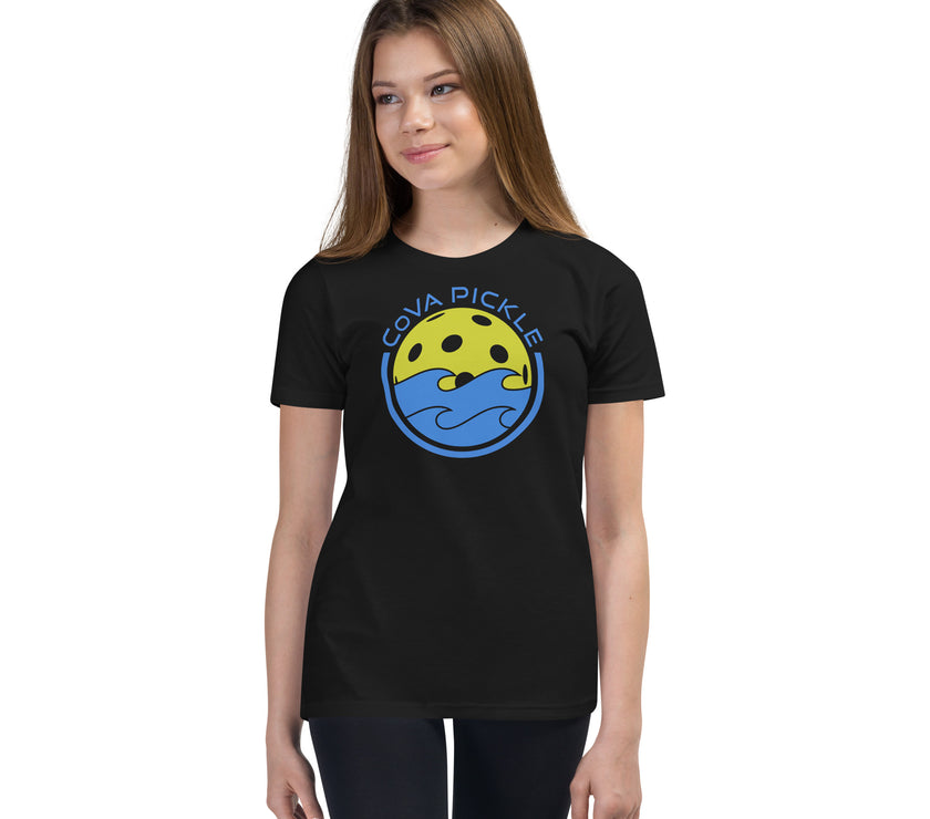 CoVA Pickle Ball & Waves Youth Short Sleeve T-Shirt