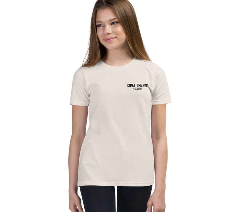 Fear No One CoVA Tennis Youth Short Sleeve T-Shirt