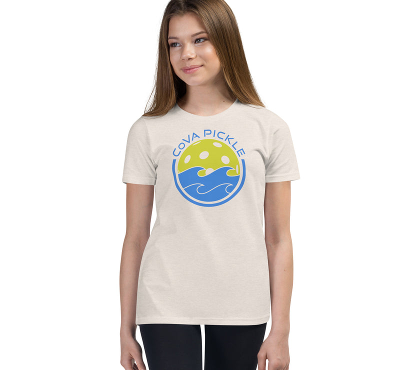 CoVA Pickle Ball & Waves Youth Short Sleeve T-Shirt