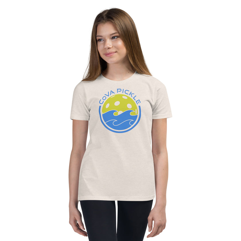 CoVA Pickle Ball & Waves Youth Short Sleeve T-Shirt