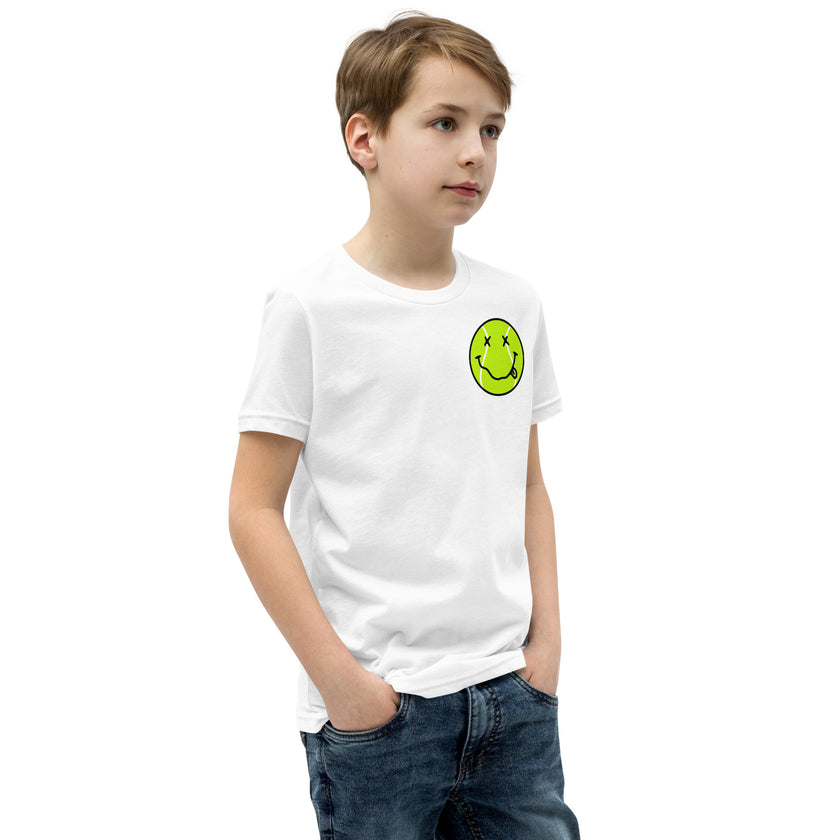 Smiling Tennis Ball by CoVA Tennis Youth Short Sleeve T-Shirt